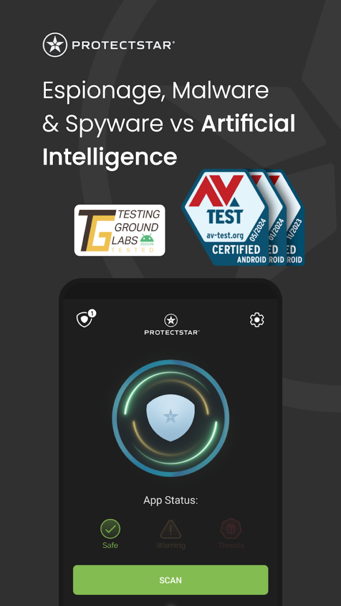 تطبيق Antivirus AI Spyware Security