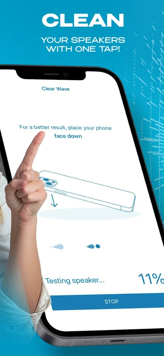 تطبيق Clear Wave - Speaker Cleaner