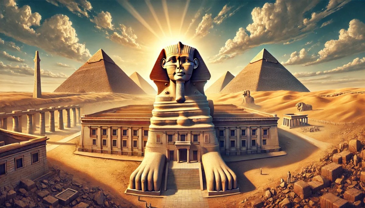 المتحف المصري وأبو الهول وأهرامات الجيزة