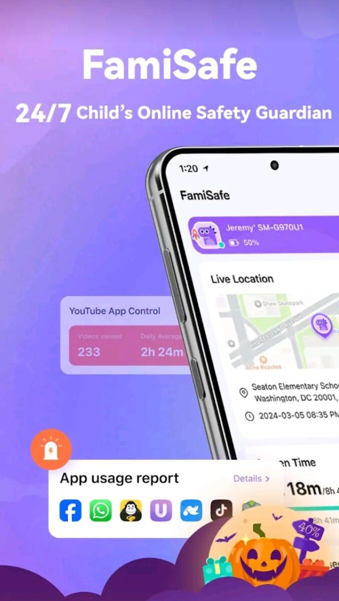 تطبيق FamiSafe: AI Parental Control