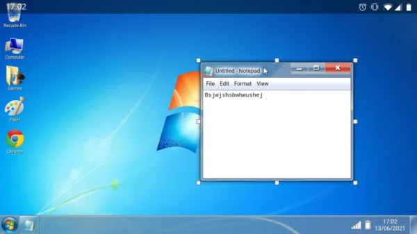 تطبيق Win7 Simu