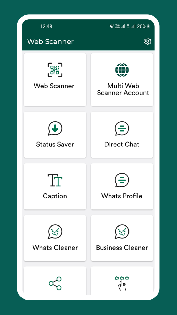  تطبيق Whats Dual Web Scanner Tool
