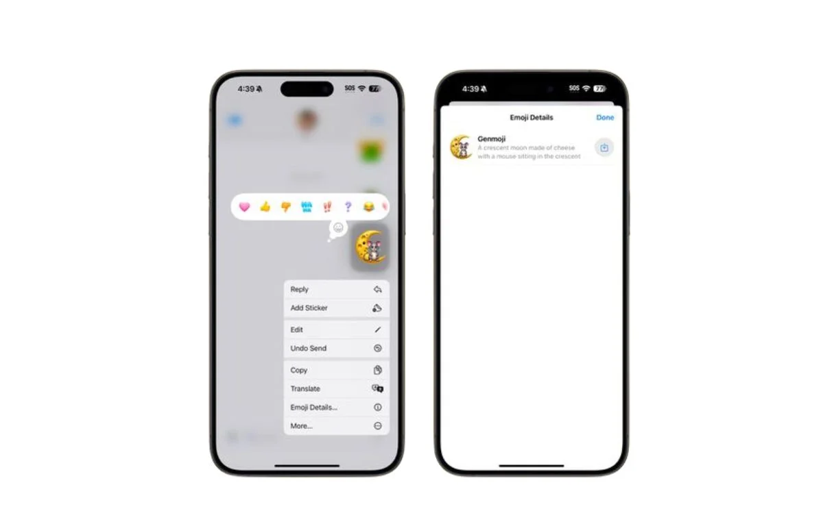 أداة Genmoji
