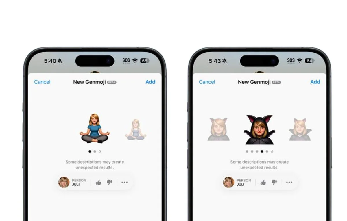 أداة Genmoji