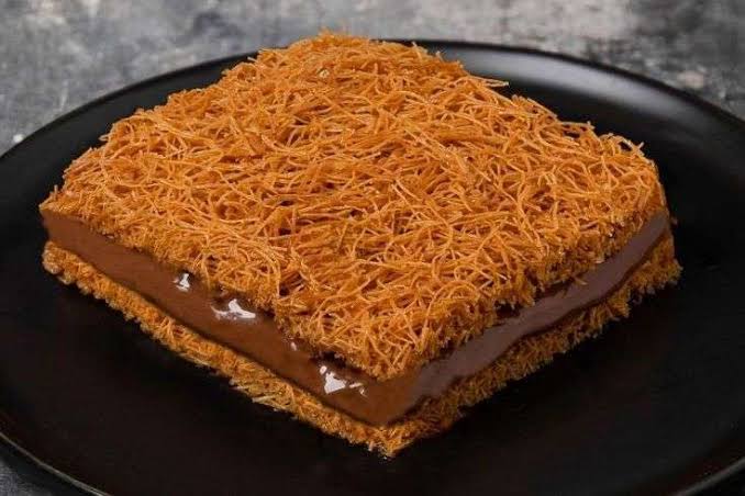 الكنافة بالنوتيلا