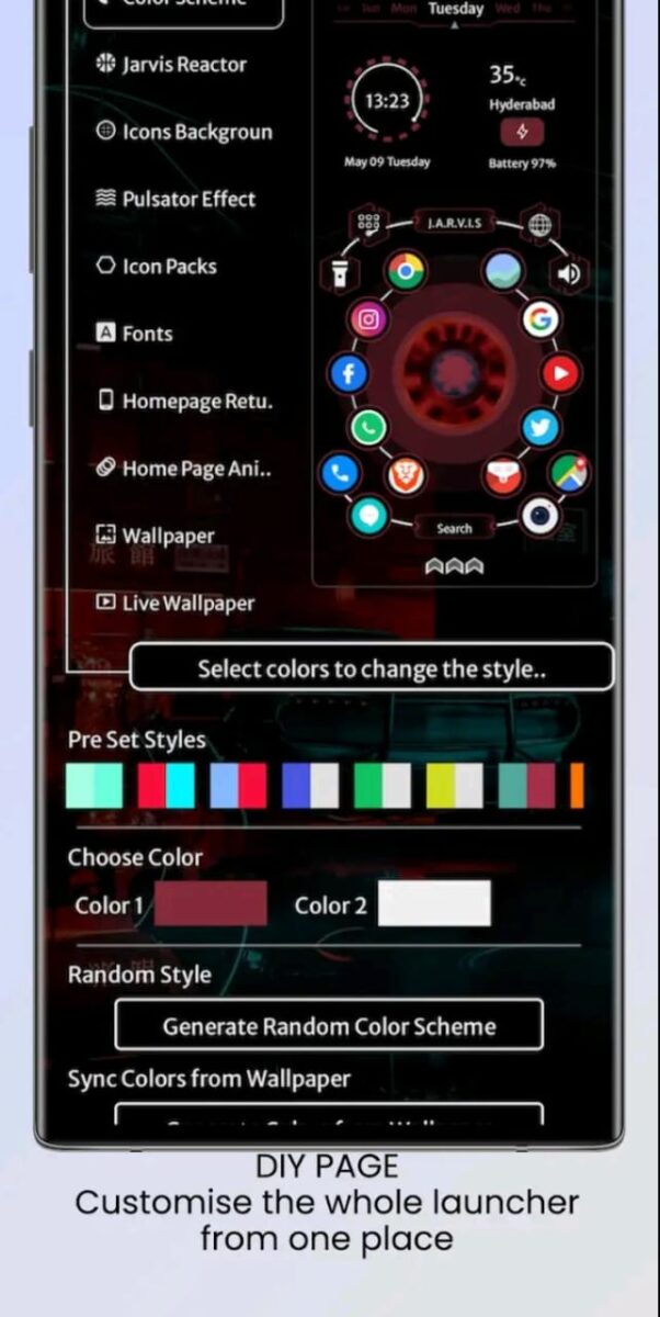 تطبيق Jarvis Scifi: Epic Launcher