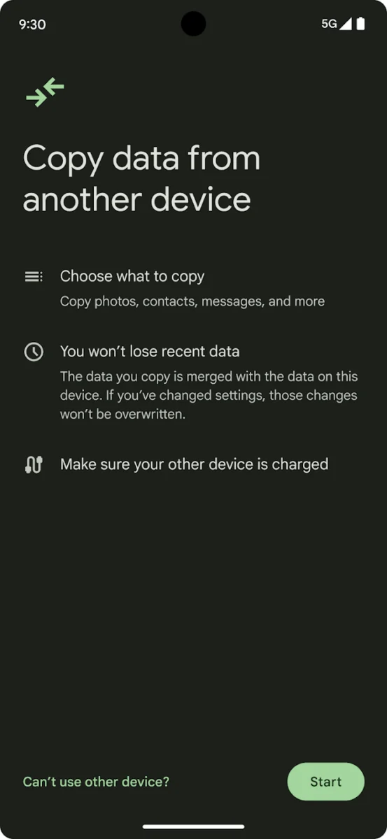تطبيق Android Switch