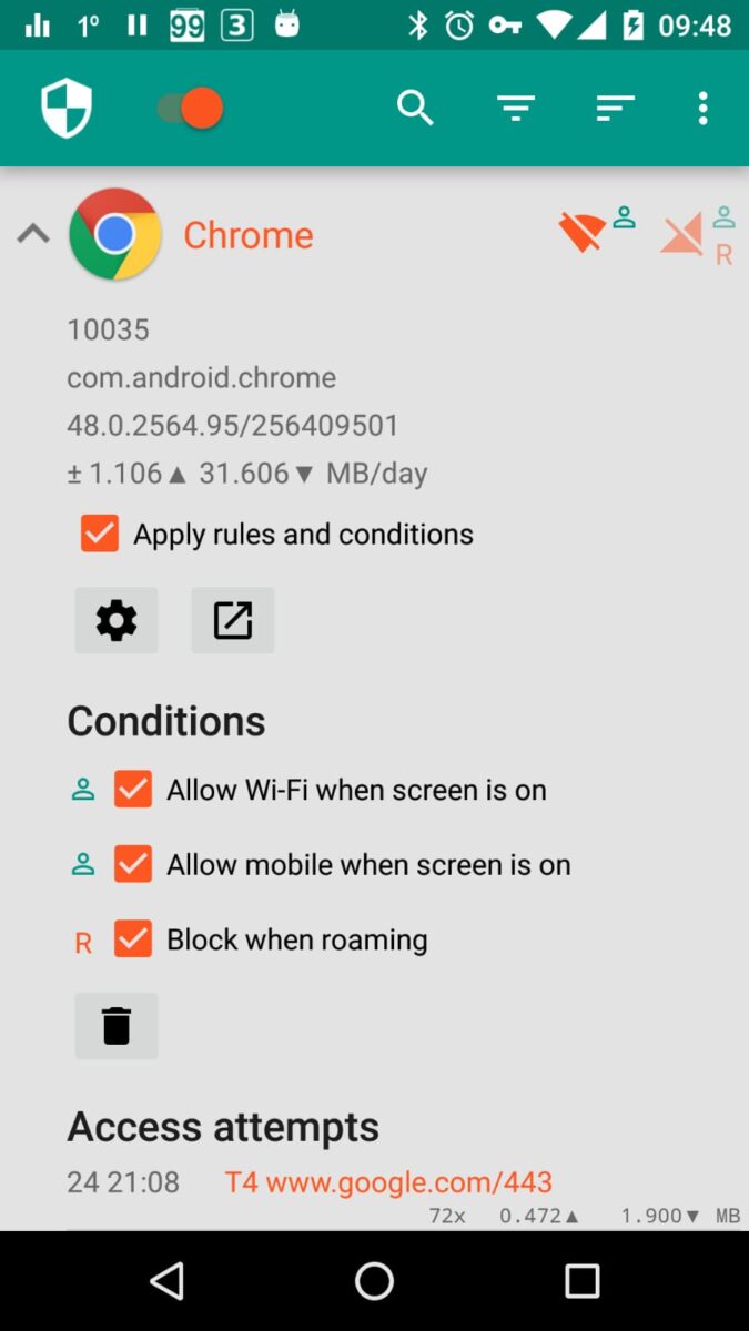 تطبيق NetGuard - no-root firewall