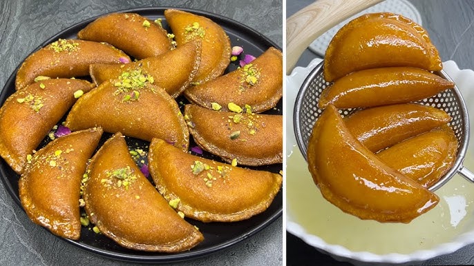 القطايف بالقشطة