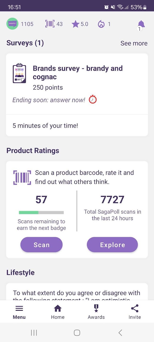 تطبيق استطلاعات SagaPoll