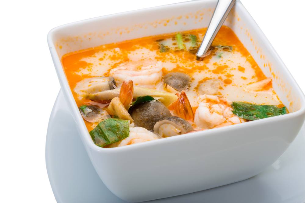 شوربة السي فود بالثوم والكريمة