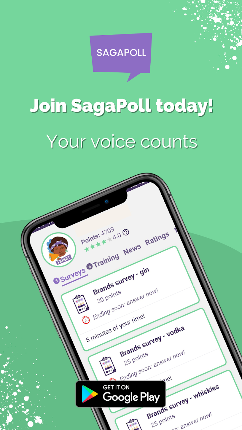 تطبيق استطلاعات SagaPoll