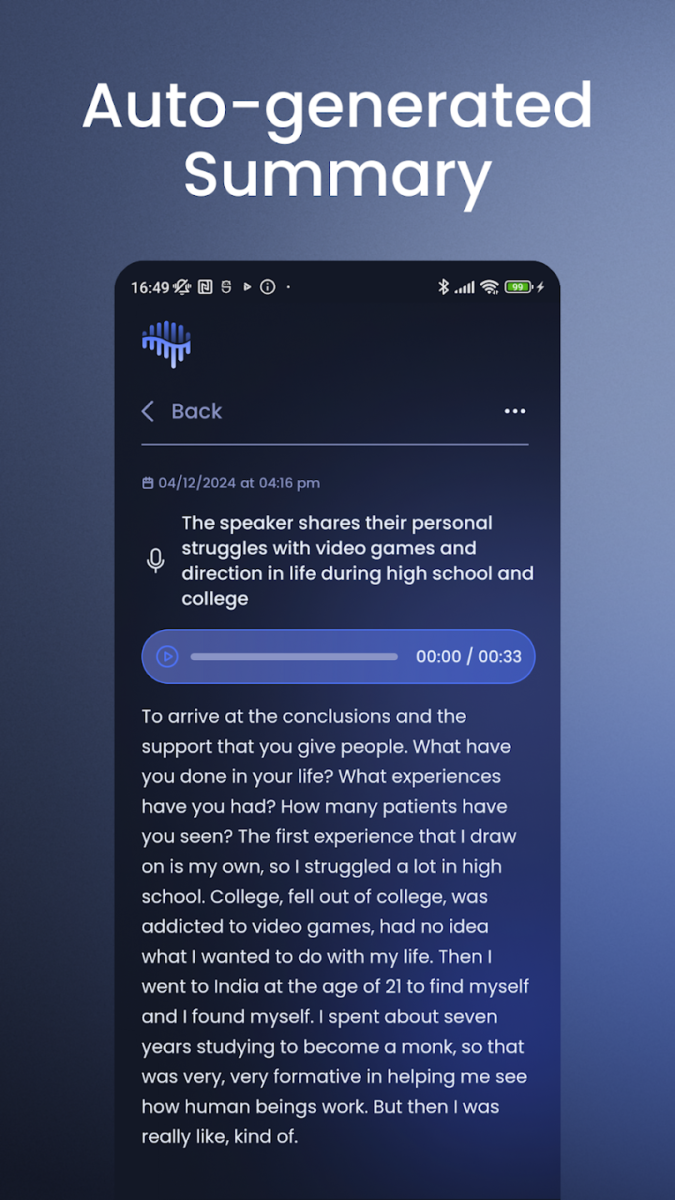 تطبيق Braindump: Voice Memos & Notes