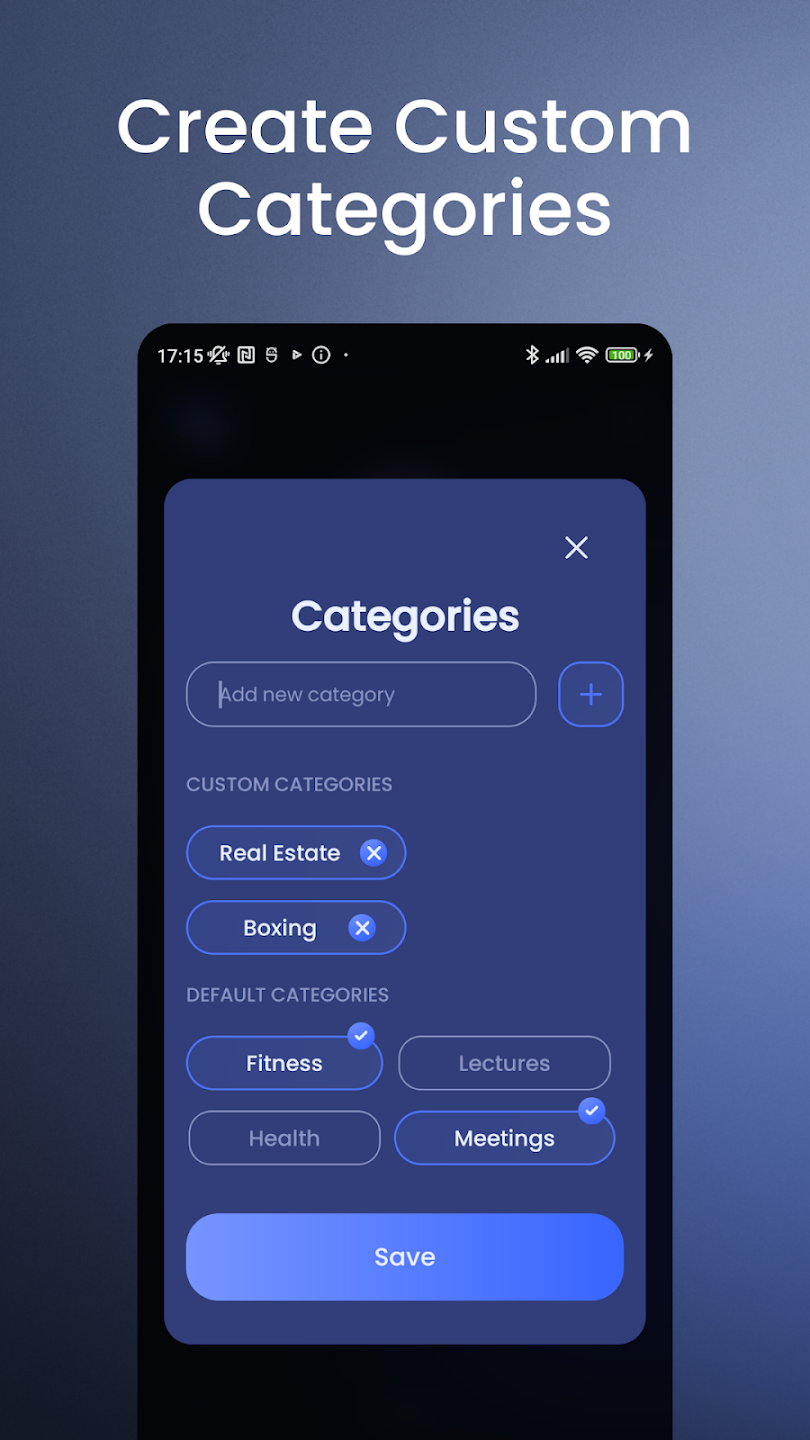 تطبيق Braindump: Voice Memos & Notes