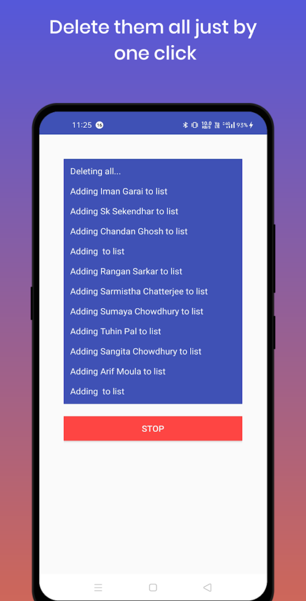 تطبيق Delete Messages on Messenger a
