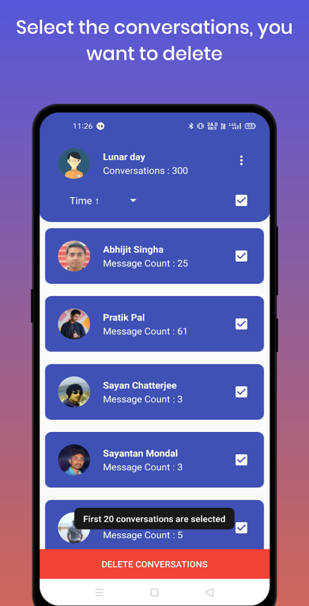 تطبيق Delete Messages on Messenger a