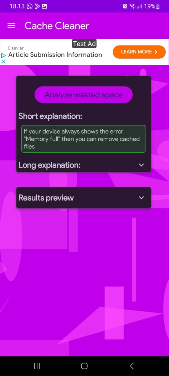 تطبيق Cache Cleaner