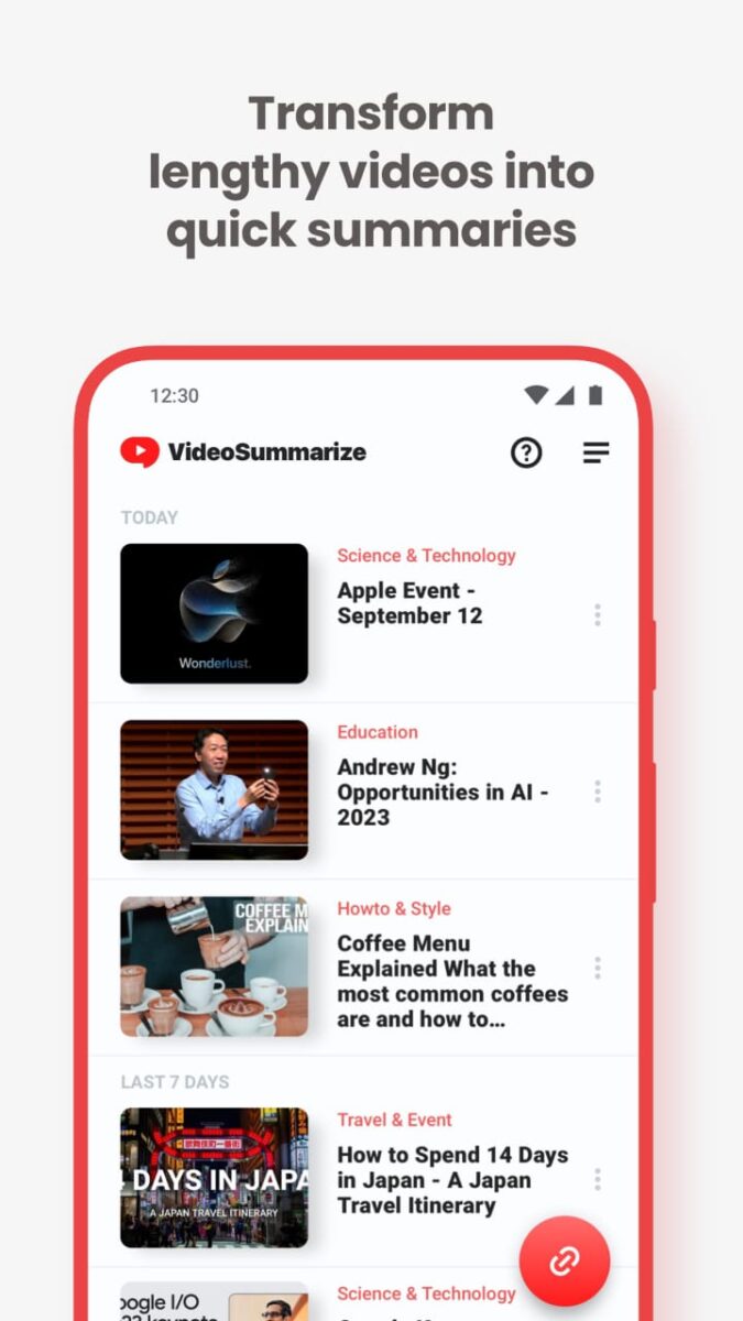 تطبيق Video Summarizer