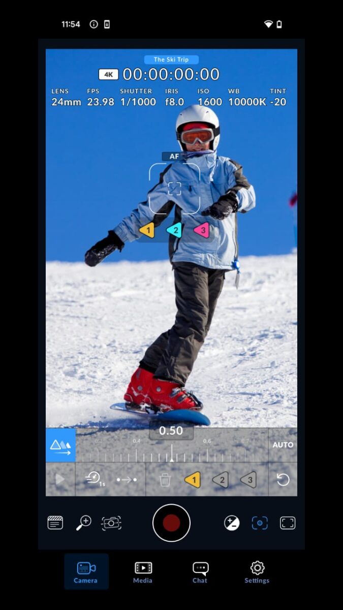 تطبيق Blackmagic Camera 