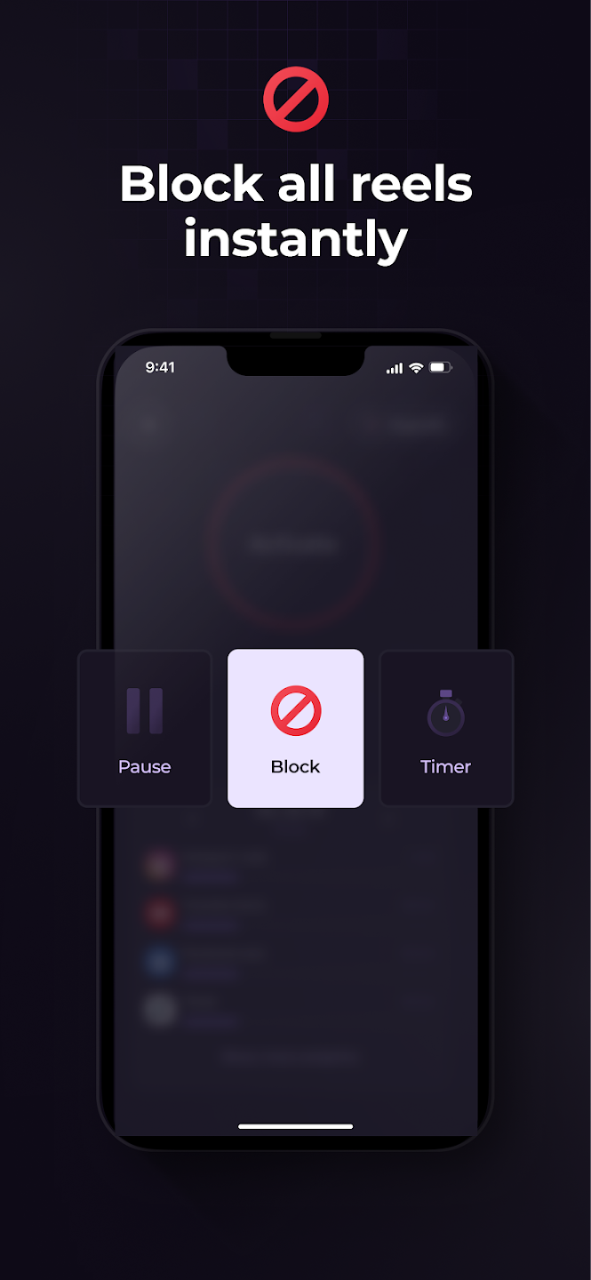 تطبيق StopScroll: Block Reels/Shorts