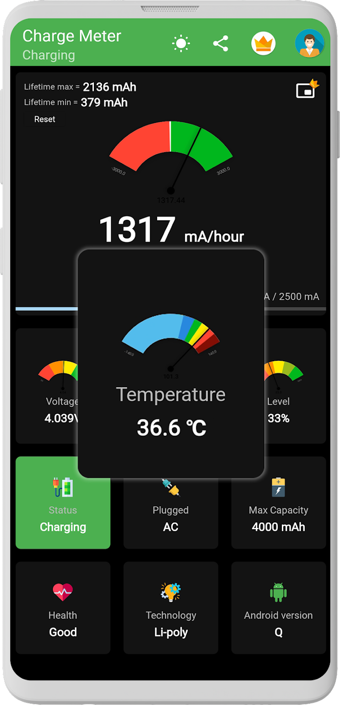 تطبيق Charge Meter