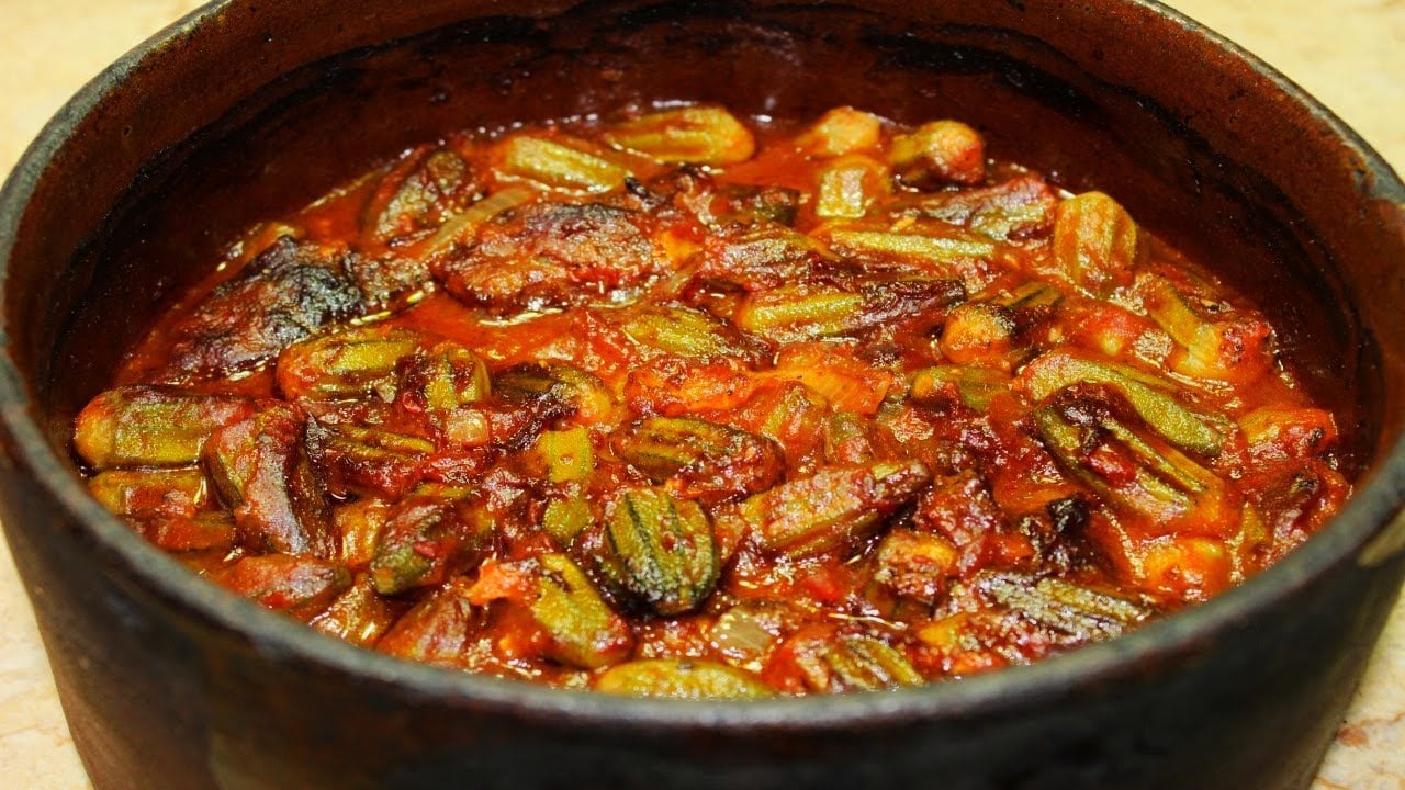 طاجن البامية