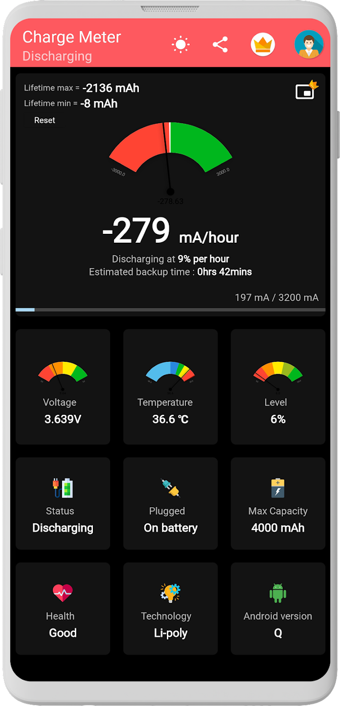 تطبيق Charge Meter