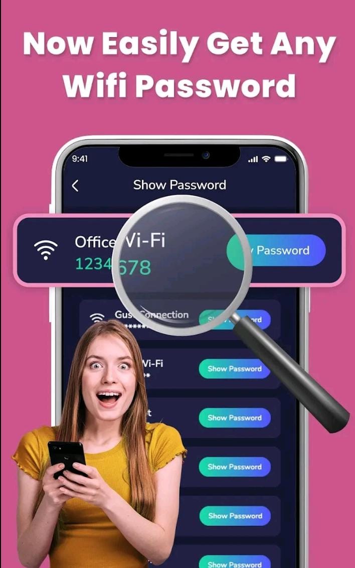 تطبيق Show WIFi Password: WiFi Scan