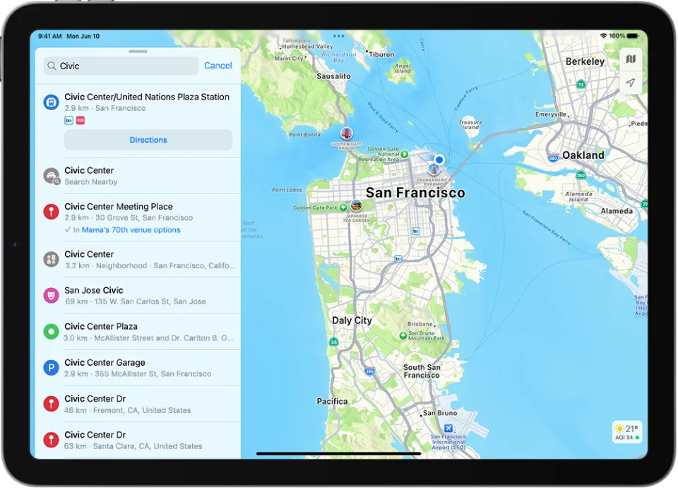إدراج الإعلانات في خدمة الخرائط Apple Maps