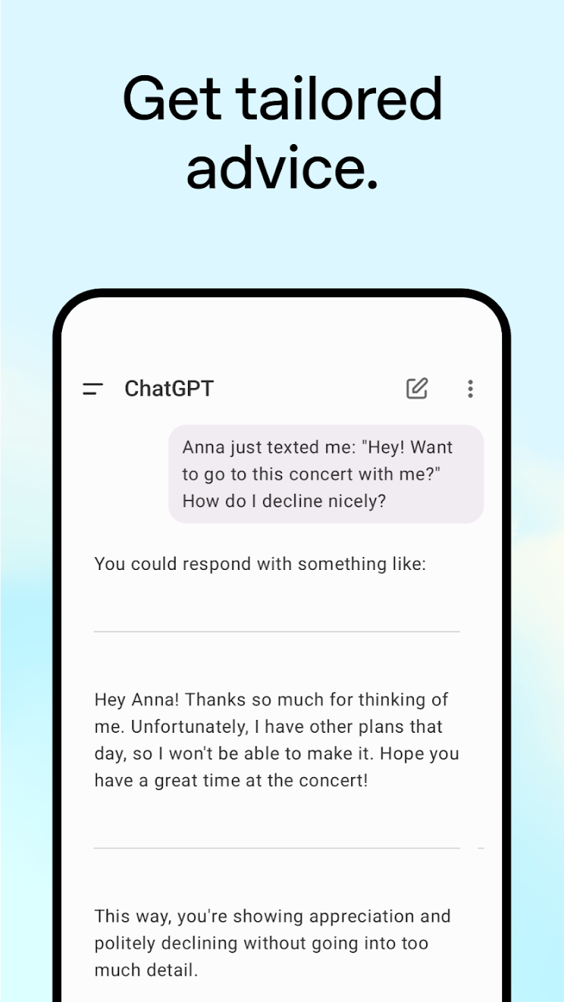 تطبيق ChatGPT