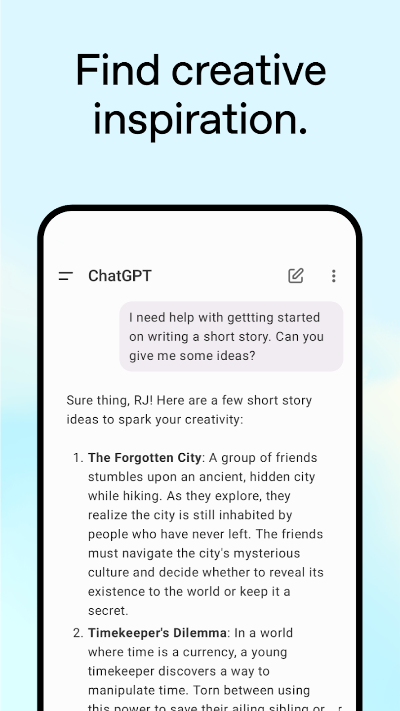 تطبيق ChatGPT
